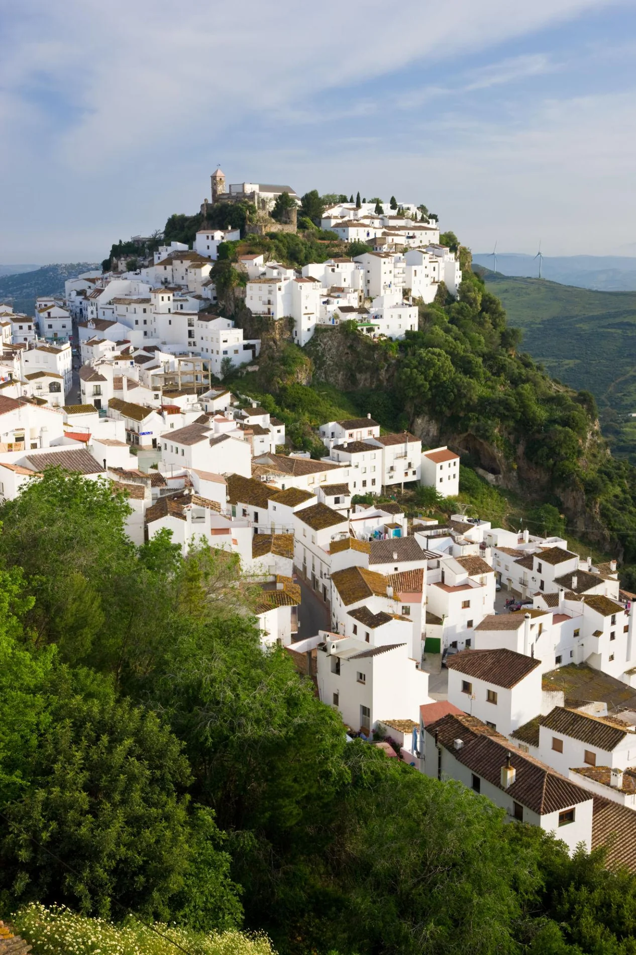Spain white village property route